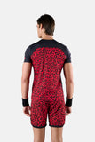 COMPLETO PANTHER UOMO BLACK RED
